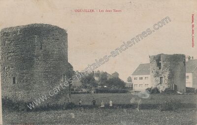 Carte postale ancienne Les deux Tours — Ogéviller (Meurthe-et-Moselle)