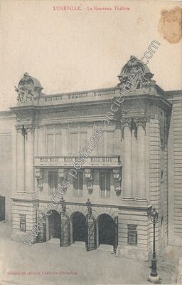 Carte postale ancienne Le Nouveau Théâtre — Lunéville (Meurthe-et-Moselle)