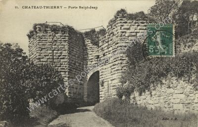 Carte postale ancienne Porte Saint-Jean — Château-Thierry (Aisne)