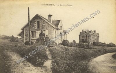 Carte postale ancienne Par Urcel — Chevregny (Aisne)