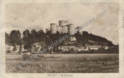 Carte postale ancienne Coucy — Coucy-le-Château-Auffrique (Aisne)