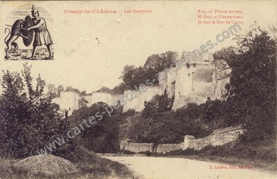 Carte postale ancienne Coucy le Chateau — Coucy-le-Château-Auffrique (Aisne)