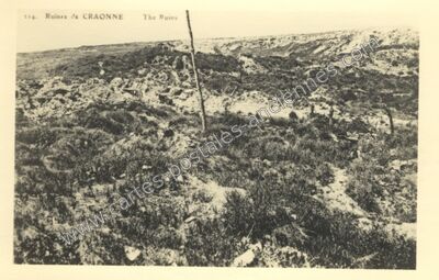 Carte postale ancienne Ruines — Craonne (Aisne)