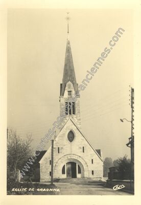 Carte postale ancienne Église — Craonne (Aisne)