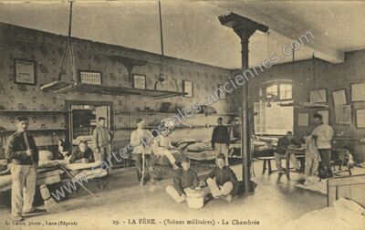 Carte postale ancienne (Scènes militaires) - La Chambree — La Fère (Aisne)