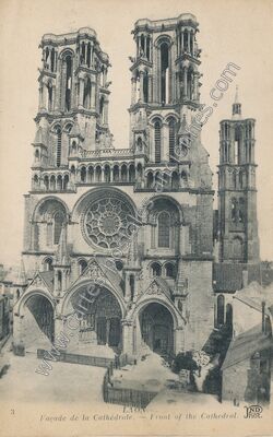 Carte postale ancienne Cathedrale de Laon — Laon (Aisne)
