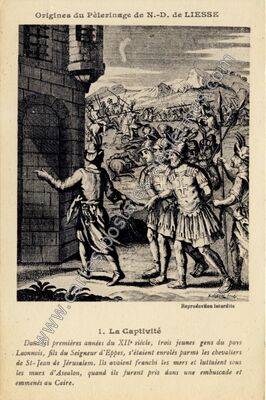 Carte postale ancienne Notre Dame de Liesse — Marchais (Aisne)