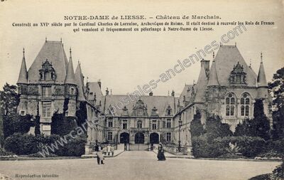 Carte postale ancienne Notre Dame de Liesse — Marchais (Aisne)