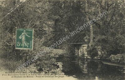 Carte postale ancienne D'un Monastère fondé à la fin du XIIe siècle par St-Felix et St-Jean-de-Matha — Montigny-l'Allier (Aisne)