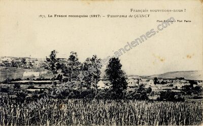 Carte postale ancienne Quincy — Quincy-sous-le-Mont (Aisne)