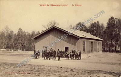 Carte postale ancienne Camp de Sissonne — Sissonne (Aisne)