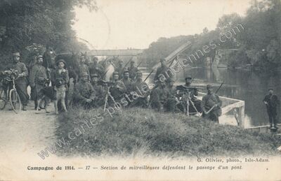 Carte postale ancienne Campagne de 1914 — Non Localisée (Aisne)