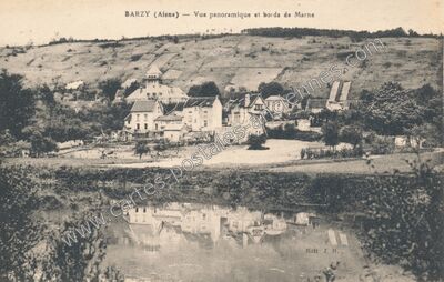 Carte postale ancienne Barzy — Barzy-sur-Marne (Aisne)