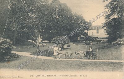 Carte postale ancienne Le Parc — Château-Thierry (Aisne)