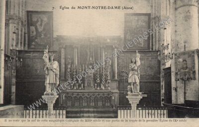 Carte postale ancienne Église du MONT-NOTRE-DAME — Mont-Notre-Dame (Aisne)