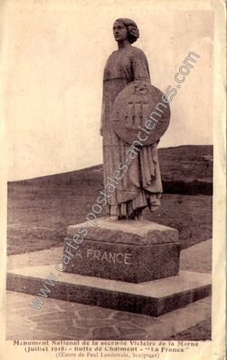 Carte postale ancienne butte de chalmont — Oulchy-le-Château (Aisne)