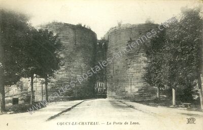 Carte postale ancienne Coucy le Chateau — Coucy-le-Château-Auffrique (Aisne)