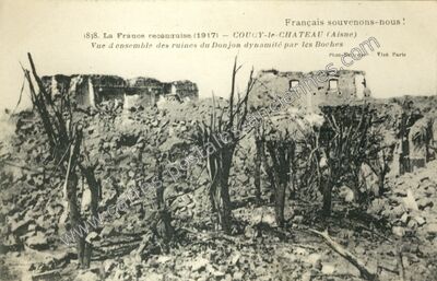 Carte postale ancienne Coucy le Chateau — Coucy-le-Château-Auffrique (Aisne)