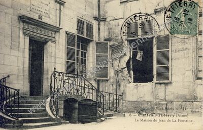 Carte postale ancienne La Maison de Jean de La Fontaine — Château-Thierry (Aisne)