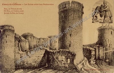 Carte postale ancienne Coucy le Chateau — Coucy-le-Château-Auffrique (Aisne)