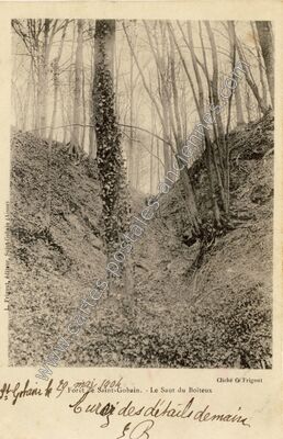 Carte postale ancienne Forêt de Saint-Gobain. - Le Saut du Boiteux — Saint-Gobain (Aisne)