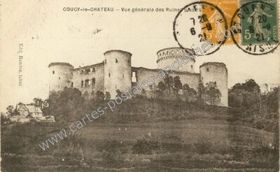 Carte postale ancienne Coucy le Chateau — Coucy-le-Château-Auffrique (Aisne)