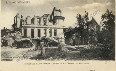 Carte postale ancienne Verenuil Courtonne — Moussy-Verneuil (Aisne)