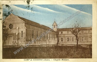 Carte postale ancienne Camp de Sissonne — Sissonne (Aisne)
