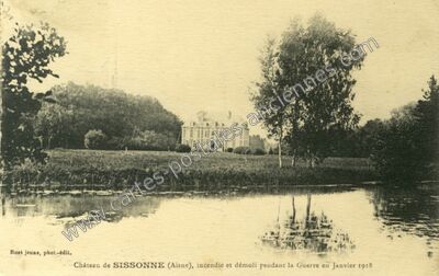 Carte postale ancienne Chateau de Sissonne — Sissonne (Aisne)