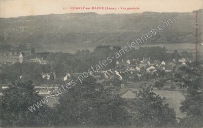 Carte postale ancienne Vue générale — Charly-sur-Marne (Aisne)