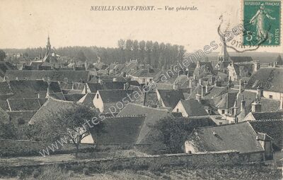 Carte postale ancienne Vue générale — Neuilly-Saint-Front (Aisne)