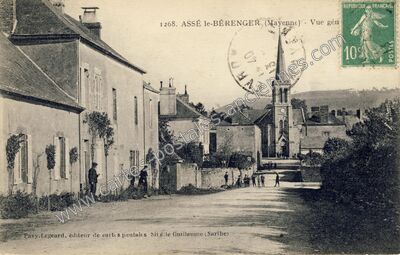 Carte postale ancienne Vue gén — Assé-le-Bérenger (Mayenne)
