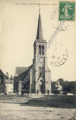 Carte postale ancienne Eglise — Assé-le-Bérenger (Mayenne)