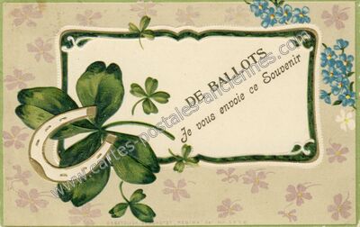 Carte postale ancienne Je vous envoie ce Souvenir — Ballots (Mayenne)