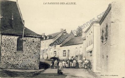 Carte postale ancienne La Bazouge des Alleux — La Bazouge-des-Alleux (Mayenne)