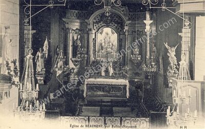 Carte postale ancienne Beaumont — Beaumont-Pied-de-Bœuf (Mayenne)