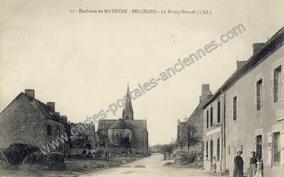 Carte postale ancienne Environs de MAYENNE - Le Bourg-Nouvel — Belgeard (Mayenne)