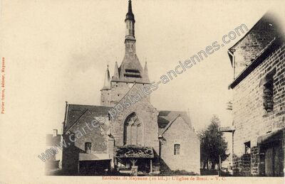 Carte postale ancienne L'Eglise de Brece — Brecé (Mayenne)
