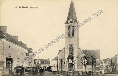 Carte postale ancienne Le Buret — Le Buret (Mayenne)