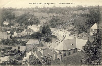 Carte postale ancienne Panorama N° 1 — Chailland (Mayenne)