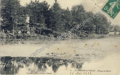 Carte postale ancienne St Simeon de Vaucee — Champéon (Mayenne)