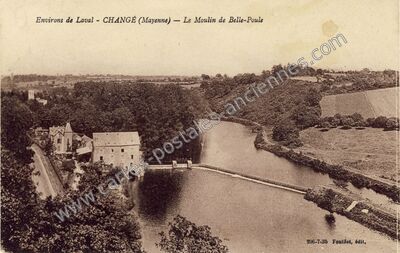 Carte postale ancienne Belle Poule — Changé (Mayenne)