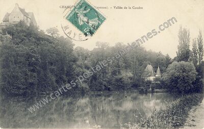 Carte postale ancienne Vallée de la Coudre — Changé (Mayenne)