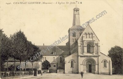 Carte postale ancienne L'Eglise St-Jean — Château-Gontier (Mayenne)