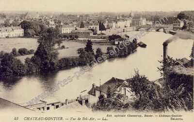 Carte postale ancienne Vue de Bel-Air — Château-Gontier (Mayenne)
