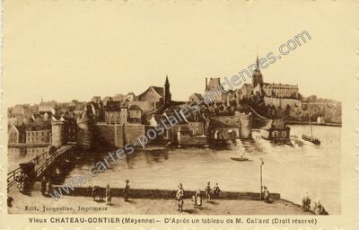 Carte postale ancienne Vieux CHATEAU-GONTIER — Château-Gontier (Mayenne)