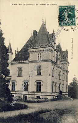 Carte postale ancienne Chateau de Chatelain — Châtelain (Mayenne)