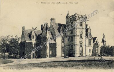 Carte postale ancienne Chateau de Chemaze — Chemazé (Mayenne)