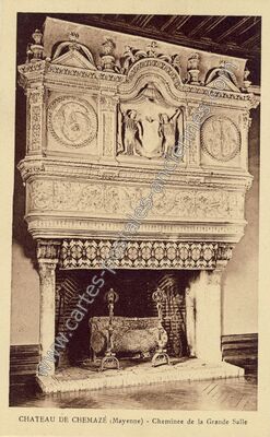 Carte postale ancienne Chateau de Chemaze — Chemazé (Mayenne)
