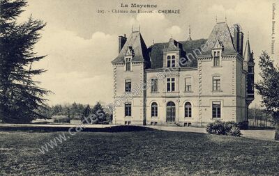 Carte postale ancienne Chateau des Ecorces — Chemazé (Mayenne)